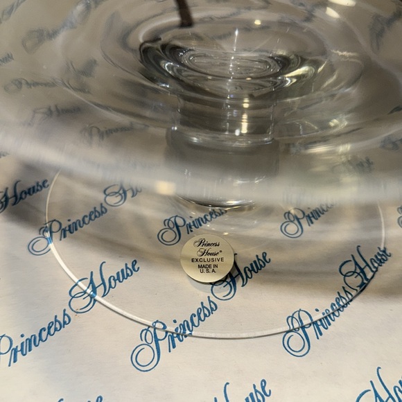 Princess House 440 Handblown Crystal Footed Bowl - Picture 4 of 7